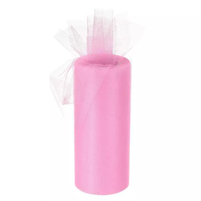 Tulle Rotoli Tessuto Rocchetti 6" 25 Iarde Rosa per Decorazione