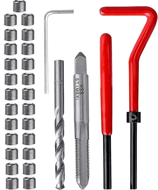 Kit Riparazione Filettature M6x1.0mm - 30 Pezzi Acciaio Inox - Foto 7