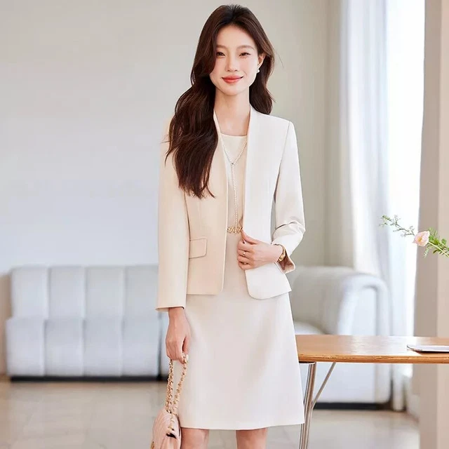 Ensemble Robe + Veste Rodier – Beige – Taille 40/42 – Parfait État