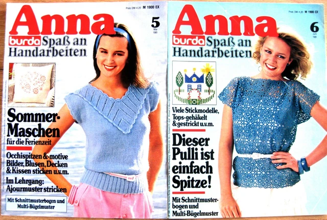 12 BURDA - ANNA Spass an Handarbeiten Hefte aus 1981 4