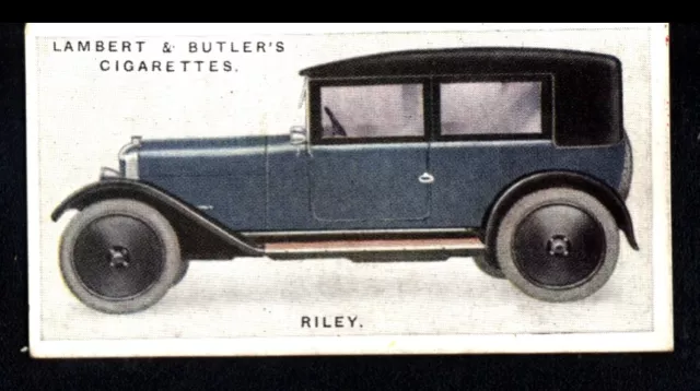 Lambert & Butler Motor Cars 1923 (2nd Series) Riley No. 41