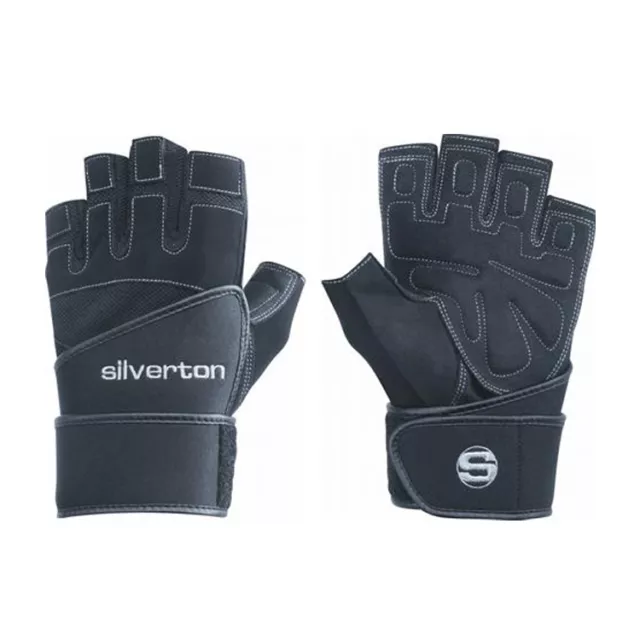 Silverton POWER PLUS Fitness Handschuh mit Neopren Handgelenkbandage