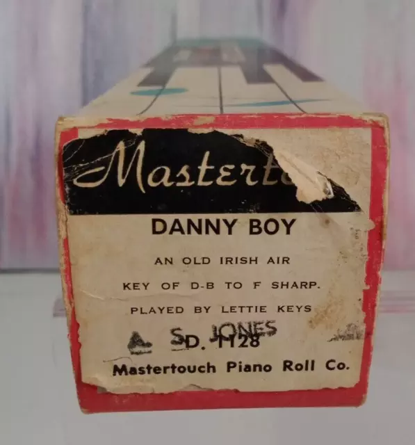 Mastertouch D 1128  Pianola Piano Roll Danny Boy An Old Irish Air