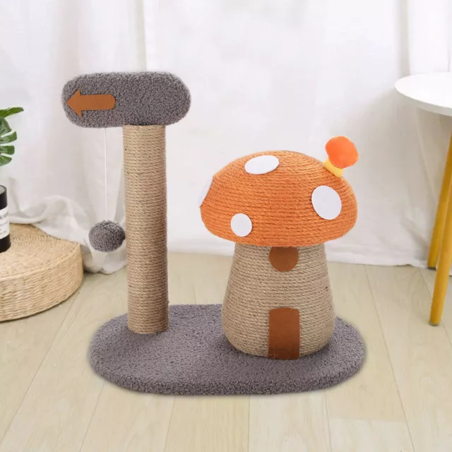 Cat Scratching Post Cute Mushroom Pet Cat Kitten Scratcher Sisal Climbing Post