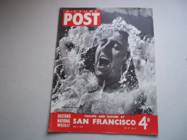 Picture Post magazine 2 June 1945 San Francisco , Josephine Baker