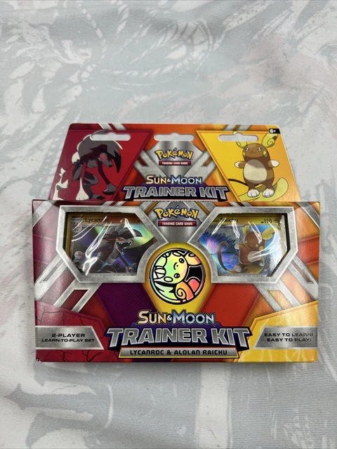 Pokémon Sun & Moon Trainer Kit: Lycanroc & Alolan Raichu Cards New Sealed