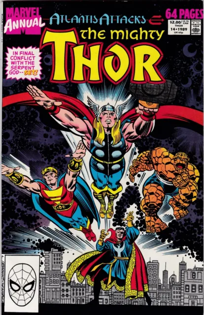 Mighty Thor Marvel Annual #14 Atlantis Attacks 1989 Mint Never Read