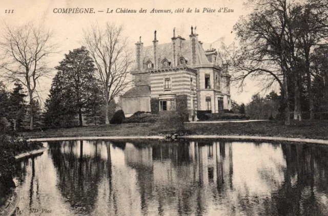 CPA 60 - COMPIEGNE (Oise) - Le Château des Avenues, side of the Piece of Water
