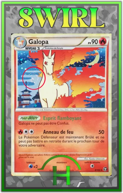 Galopa Holo Swirl/Spirouli - HS:Triumph - 8/102 - French Pokemon Card