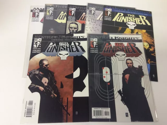 The Punisher #31-37 (Marvel/2001/Vol4/Netflix Show/0218392) Full Set Lot Of 7