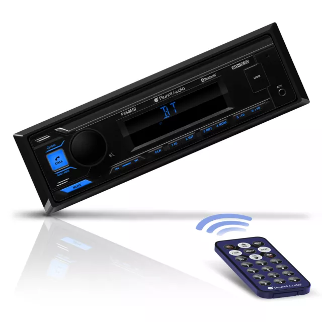 Planet Audio P350MB Car Stereo - Bluetooth, No DVD Player, AM/FM, USB Charging