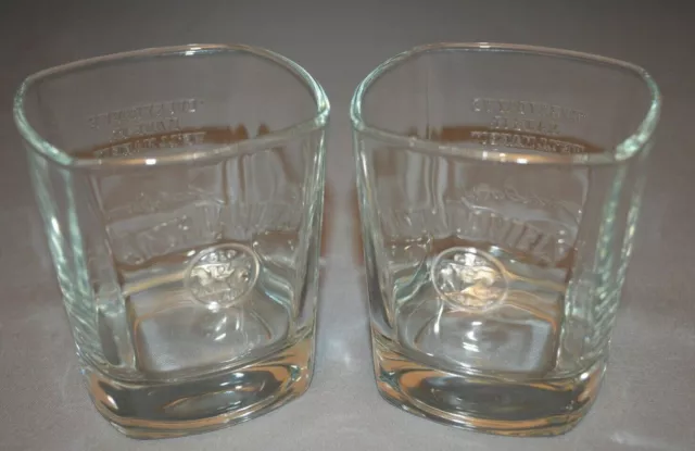 Pair of Jack Daniels Whisky 28cl Etched Glasses - Tennessee Honey Whiskey - No 7