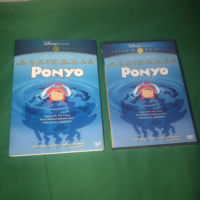 PONYO (DVD, 2010, 2-Disc Set) Studio Ghibli, Disney, Cate Blanchett