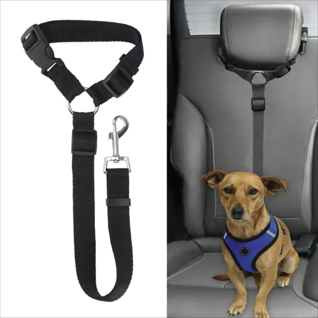 Pet Dog Seat Belt Car Safety Travel Harnesses Lead Restraint Strap Adjustable