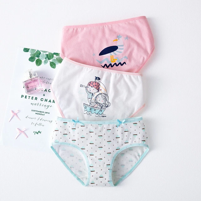 Biancheria Intima Ragazza Slip Knickers Confezioni 3 Cotone Età 2-16 Anni 7