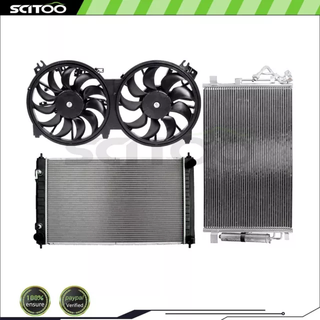 Car Cooling Fan Radiator AC Condenser Kit Fit For 2011 2012-2018 Nissan Altima