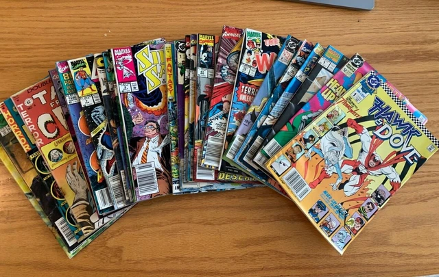 Vintage Antique Comic Books circa 1990. LOT OF 24