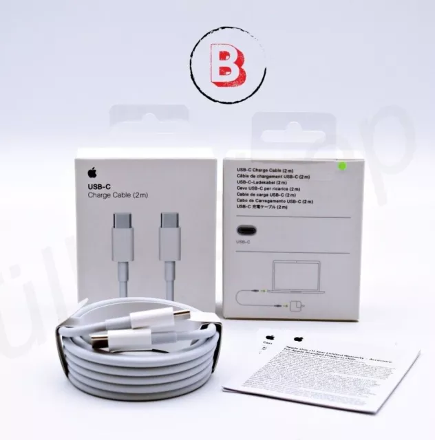 Original Apple USB-C zu USB-C Ladekabel 1M & 2M iPhone 12 13 14 15 MacBook iPad