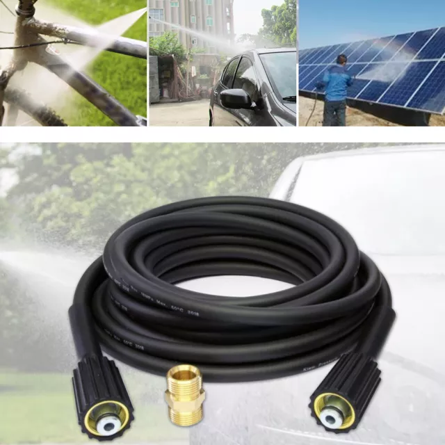 10m Hose High Pressure Water Cleaner Washer Hose M22 Connector Female to Male AU 2