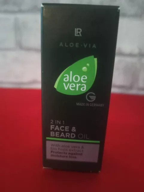 soin pour homme visage et barbe Huile 2en1 pour le visage et la barbe aloe vera 