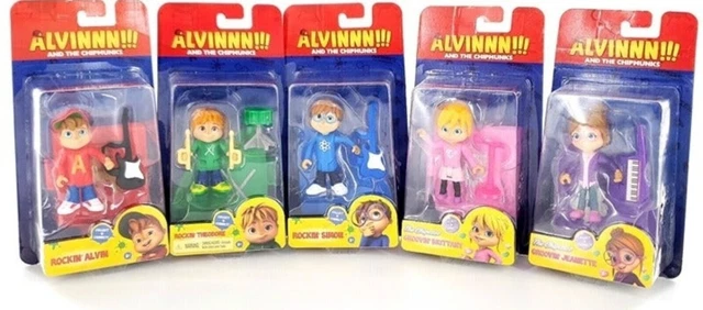 5 Lot Fisher Price Alvin and the Chipmunks Rockin' Collect 'N Connect Figures