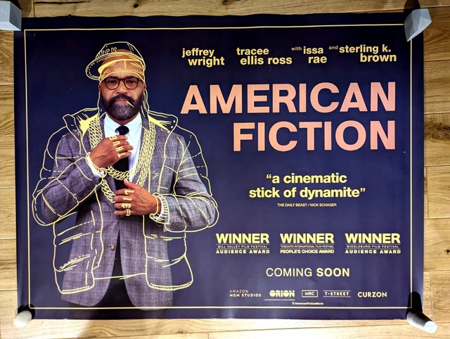 AMERICAN FICTION 2024 Original Quad Cinema Poster,( Some Visible Marks
