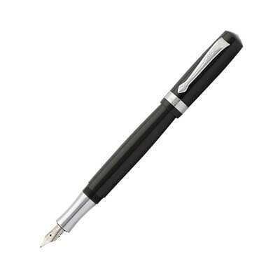 Kaweco Kaweco Stylo-Plume Étudiant Large Nib Noir Résine Vis Sur Culot K168FPBLKB-BLU 