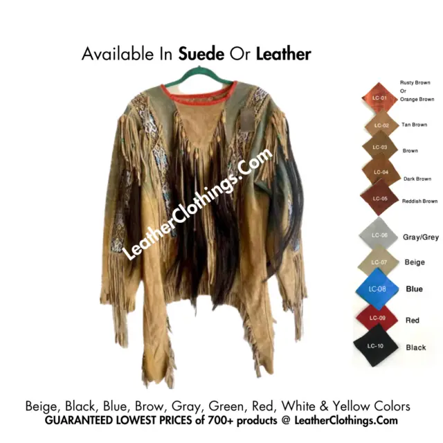 Sioux Lakota War Shirt | Native American Suede War Shirt | Beaded Fringed | NS1