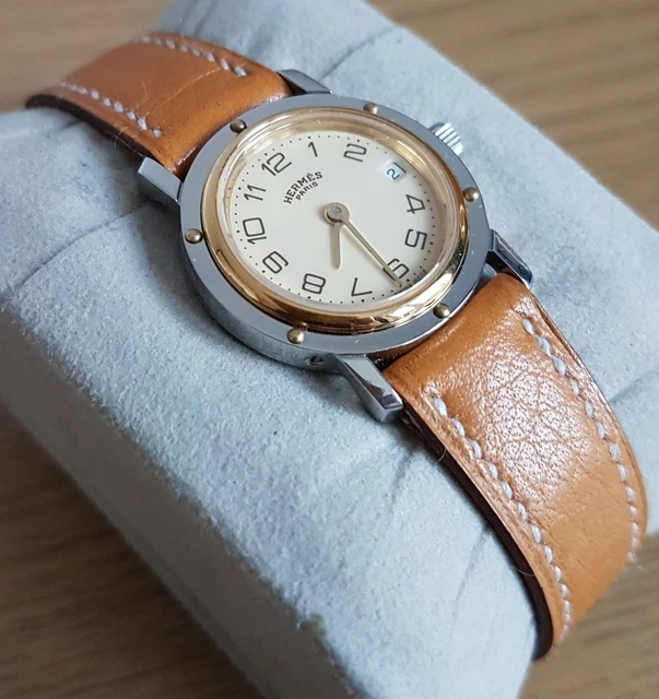 hermes watch leather