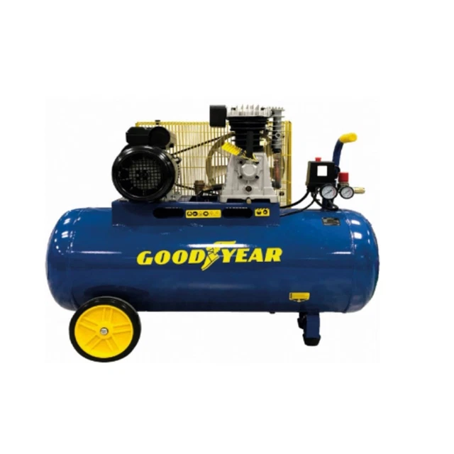 Compresseur d'air 100L à Courroie Goodyear 3CV 2250W 10 bar Débit air 350L/min G
