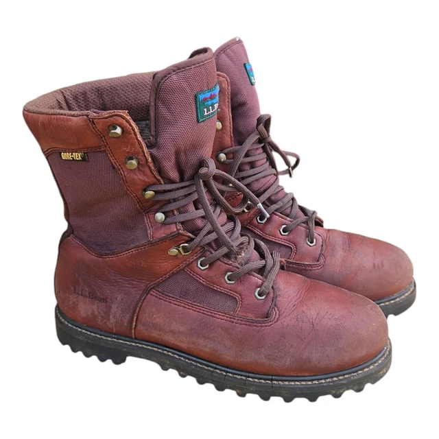 LL BEAN MENS Vintage Leather GoreTex Hunting Work Boots Size 12