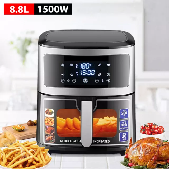 8.8L AIR FRYER Cooker Oven Low Fat Healthy Oil free Frying Kitchen Frying  Cooker £50.99 - PicClick UK