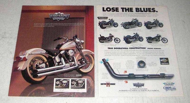 2001 Hard-Krome Double D's Doublewall Pipes Ad - Lose the Blues