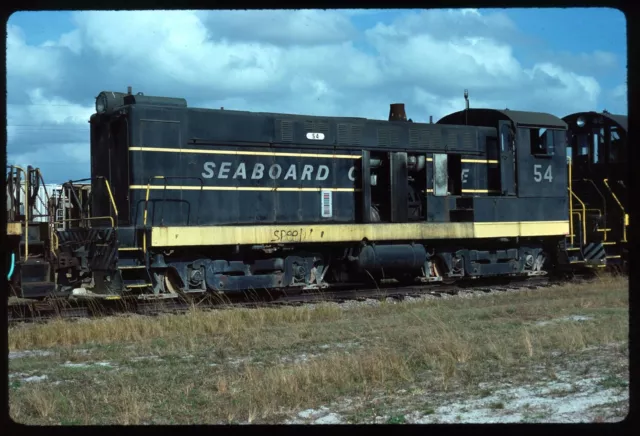 Original Rail Slide - SCL Seaboard Coast Line 54 Uceta Yard FL 12-11-1976