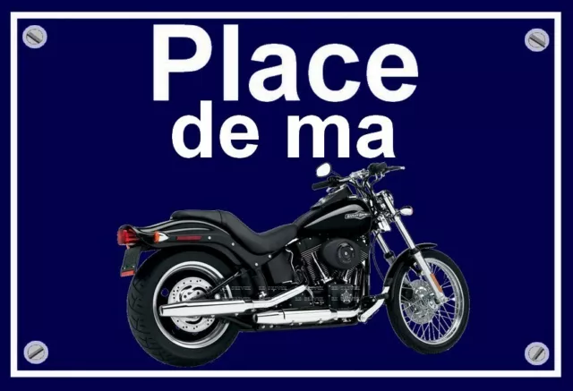 plaque " PLACE DE MA HARLEY DAVIDSON SOFTAIL NIGHT TRAIN   "