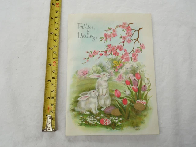 USED vintage 1950s/1960s EASTER POP-UP HALLMARK greeting card scrapbook