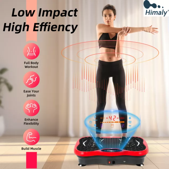 Vibration Plate Exercise Machine Fitness Whole Body Shaper Slim Trainer Gym