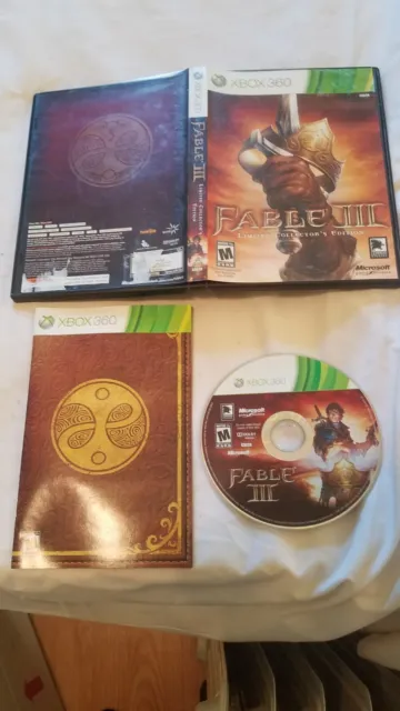 FABLE III (Microsoft Xbox 360, 2010) Limited Collector's Edition Complete CIB