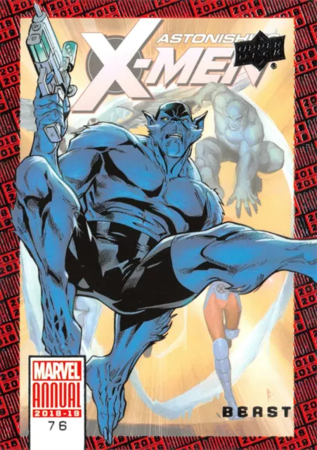 BEAST / 2018-2019 MARVEL ANNUAL (Upper Deck) BASE Trading Card #76