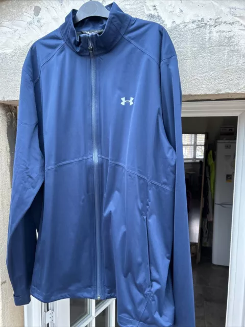 Under Armour Mens Storm Midlayer Full Zip Navy Jacket Loose XL