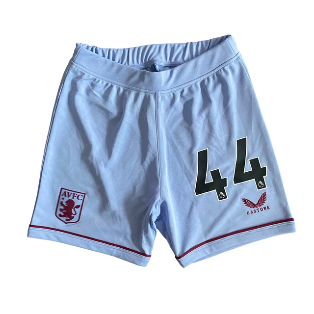 Pantaloncini da calcio Aston Villa (taglia 10-11y) pantaloncini da bambino Castore n. 44 - nuovi