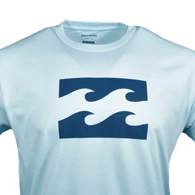 BILLABONG Men's t-shirt Surf Skateboard Snowboard Cotton Reg $26 Light Blue NEW 2
