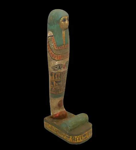 Rara estatua antigua egipcia antigua de Ushabti de la reina real...