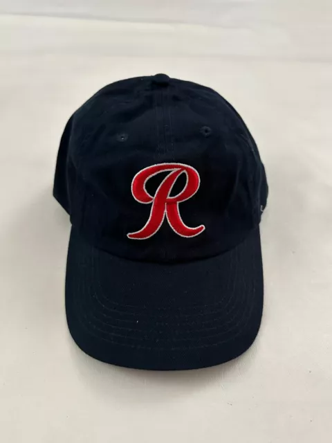 New R Embroidered Graphic Blue Baseball Cap Hat Adjustable One Size
