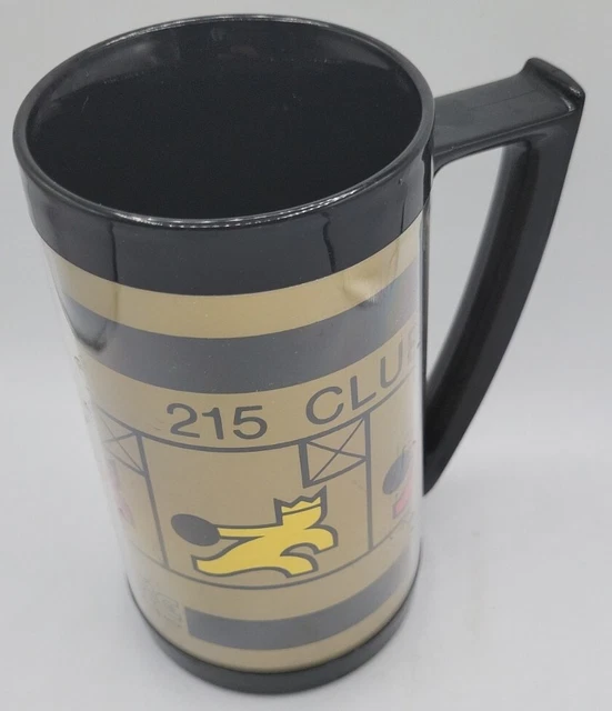 VINTAGE BRUNSWICK BOWLING 215 CLUB THERMO SERV 16 oz PLASTIC MUG