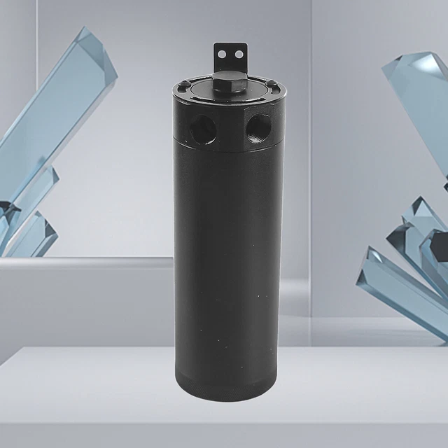 Separatore olio motore 2 porte lattina lunga presa olio billetta serbatoio alluminio per auto