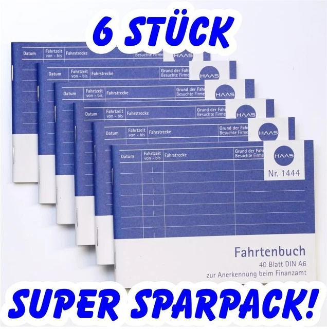5 Idena Fahrtenbücher A6 – 40 Blatt Formularbuch Produktbild-Vorschau 3