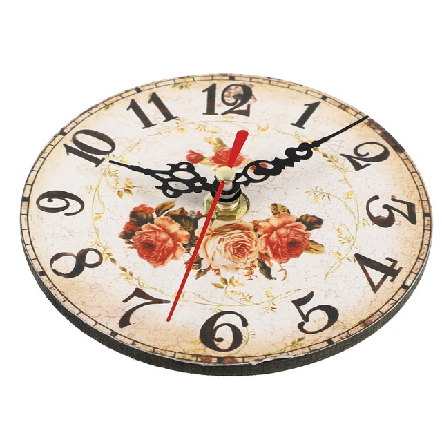 Horloge De Bureau Vintage En Bois Massif – Fabriquée à Moscou (URSS) – Mouvement Mécanique
