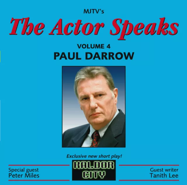 VERY RARE CD! "ACTOR SPEAKS 4 - PAUL DARROW" (Avon from Blake's Seven)