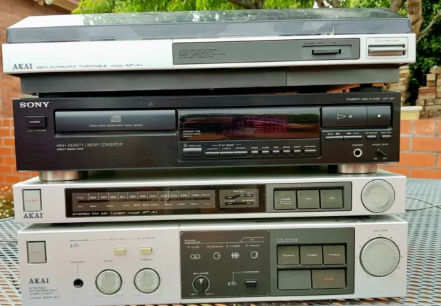 Vintage Akai/Sony  Stereo Component System